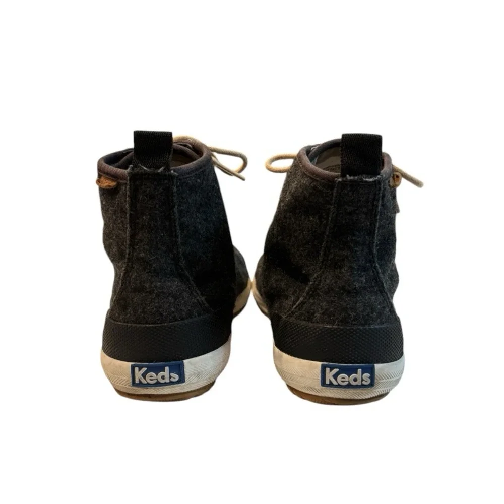Keds Scout Boot Women’s 7 Gray Wool Felt High Top Sneakers Ortholite Lace Up
